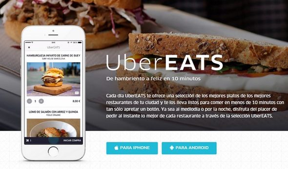 Технологичната компания Uber, известна с услугата за поръчка на такси през смартфон, обяви в Барселона старта на нова услуга за доставка на храни.