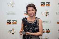 Мария Славова, изпълнителен директор в All Channels Communication Group, спечели сребро на международните награди Stevie 2014 за жени в бизнеса