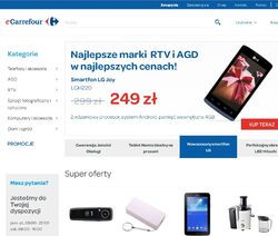 На този етап сайтът eCarrefour.pl предлага едва 800 вида нехранителни стоки