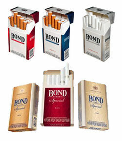 Цигареният гигант "Филип Морис" (Philip Morris) пусна на пазара в България цигари с марката "Бонд стрийт" (Bond Street). Те се продават в три разновидности - "Класик" (Classic), "Спешъл" (Special) и "Файн" (Fine), и вече могат да се намерят в търговската мрежа в цялата страна. Кутия "Бонд стрийт" ще се продава на цена от 2 лв.